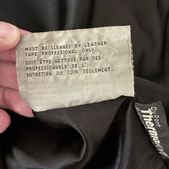 Andrew Marc Leather Jacket with Fur Trim and Hood - Womens Size S - Picture 10 of 16